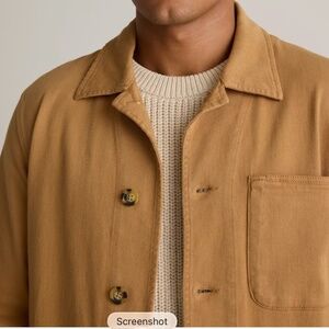 Quince Cotton Chore Coat Jacket – Camel/Gre – Men’s Workwear Utility